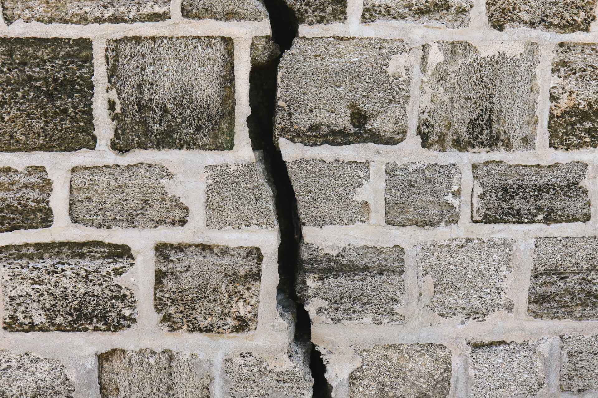 Cracked foundation wall